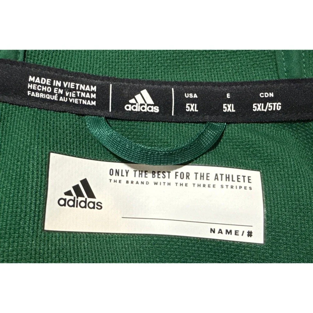 Adidas Green 5XL Full Zip Hoodie